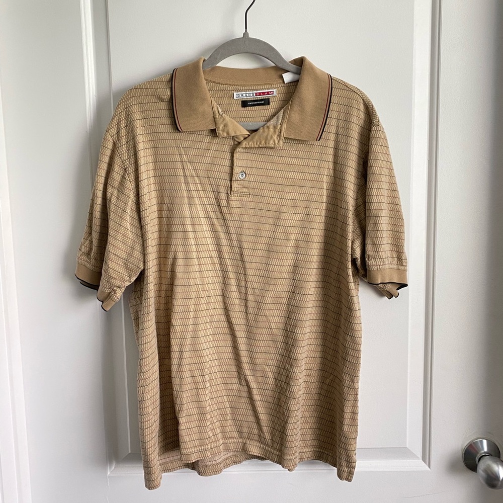 Men’s Vintage Tan Polo Shirt